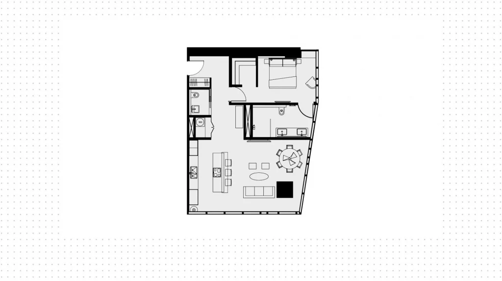 Apartment 88 m2 on the 14th floor with 1 bedroom in the OKO Towers, photo 2