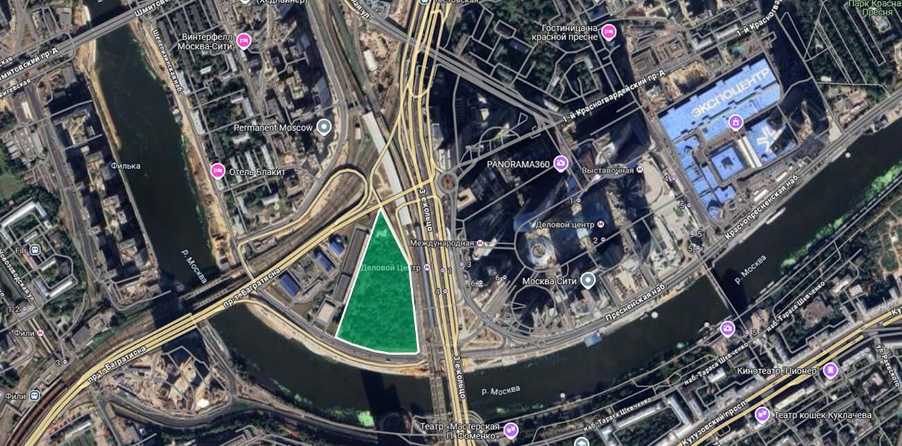 Donstroy plans to develop the site of the former botanical garden near Moscow City.
