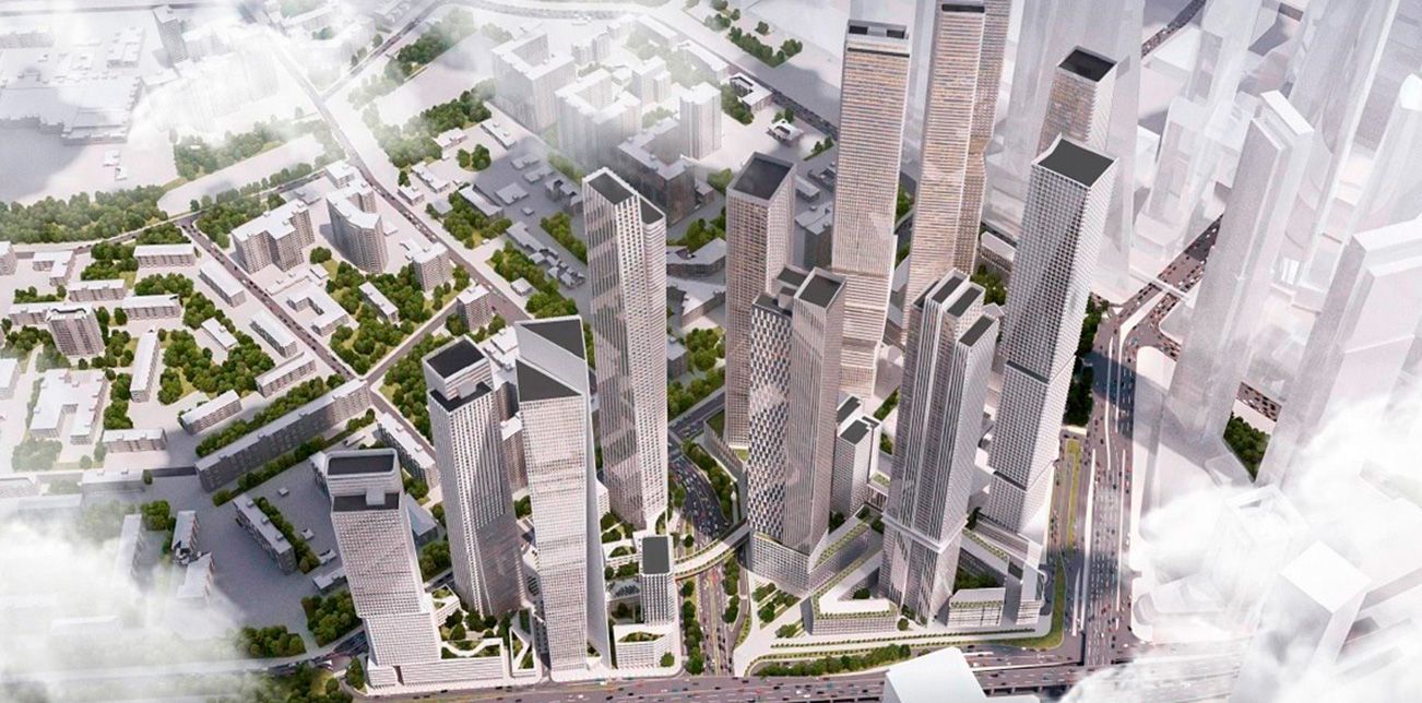 The City-2 project, with two million square meters of real estate near Moscow City.