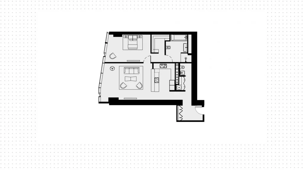Apartment 90 m2 on the 55th floor with 1 bedroom in the OKO Towers, photo 2