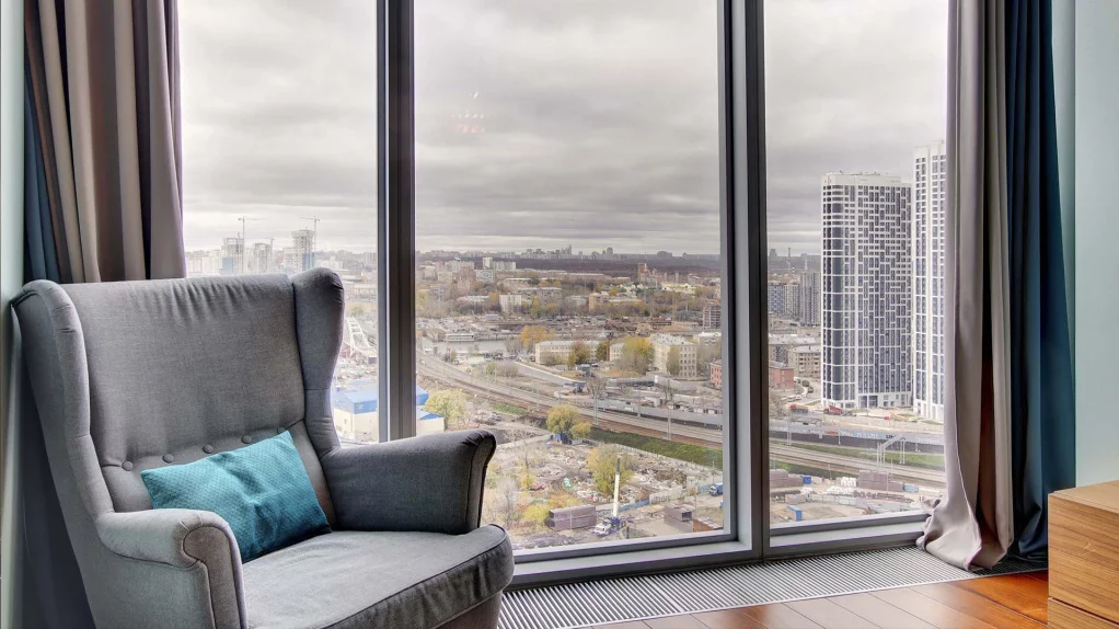 Apartment 76 m2 on the 20th floor with 1 bedroom in the OKO Towers, photo 9