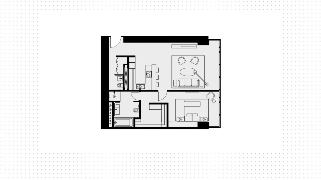 85 m2 apartment on the 13th floor with 1 bedroom in the OKO Towers, photo 2