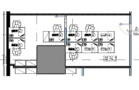 Retail space 34.72 m2 on the 10th floor in the City of Capitals tower, photo 3