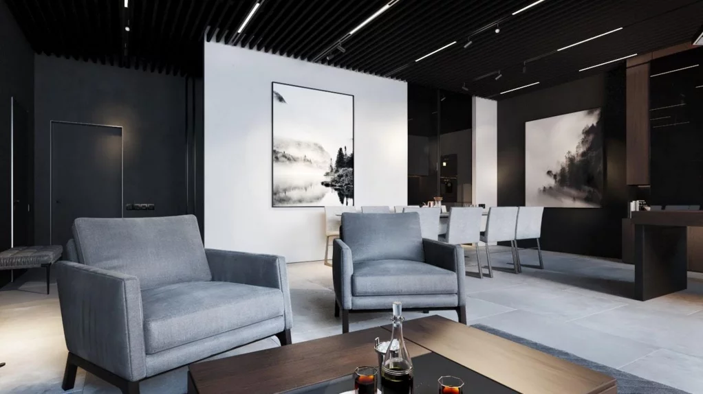 Apartment 70 m2 on the 13th floor with 1 bedroom in the IQ Quarter tower, photo 1