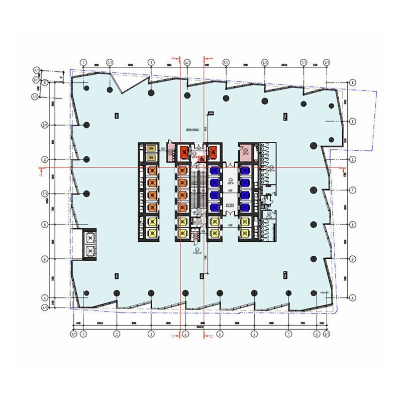 Office for sale in the Cezar Tower, floors 5-11, вид 1