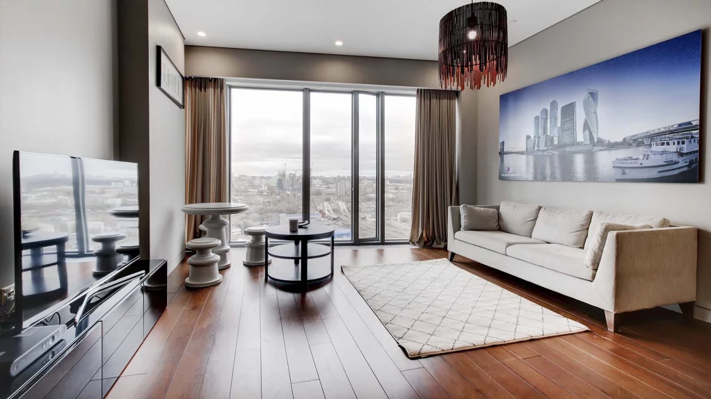 Apartment 76 m2 on the 20th floor with 1 bedroom in the OKO Towers, photo 8