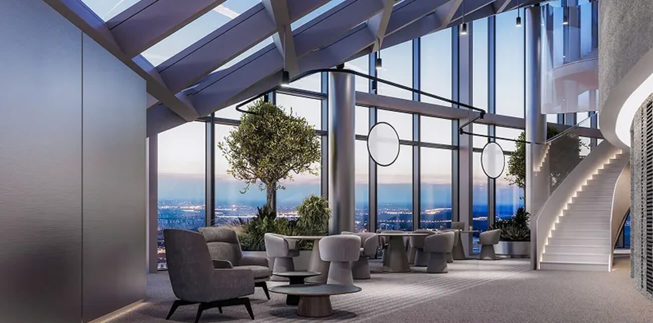 Russia's most expensive office is on display in Moscow City.