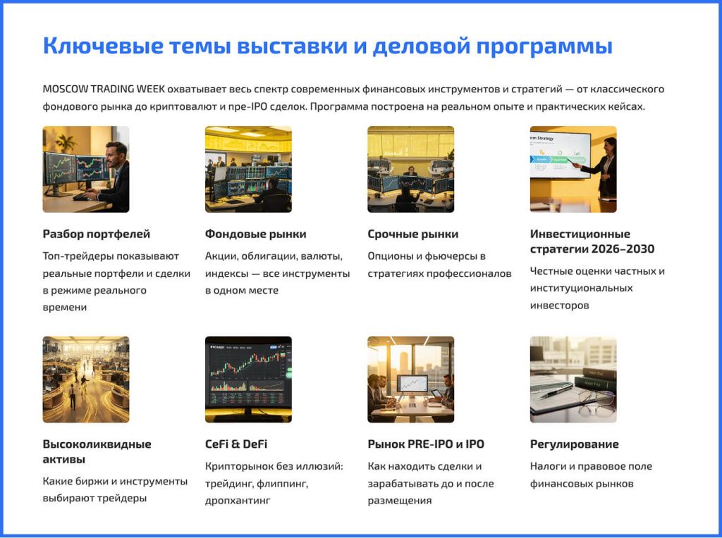 Moscow Trading Week 2026 — الأجندة المالية للمستقبل في مركز موسكو للأعمال